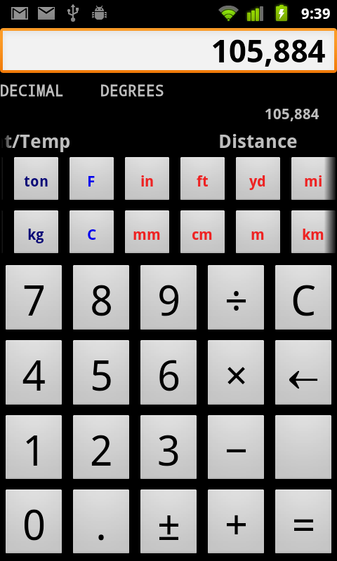 J-Calc Calculator app for Android screenshot