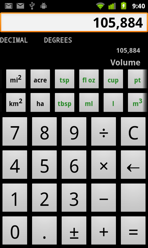 J-Calc Calculator app for Android screenshot