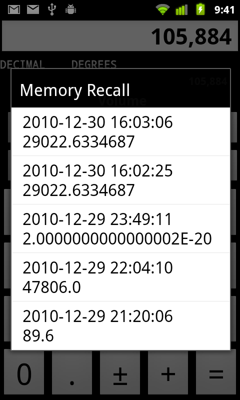 J-Calc Calculator app for Android screenshot